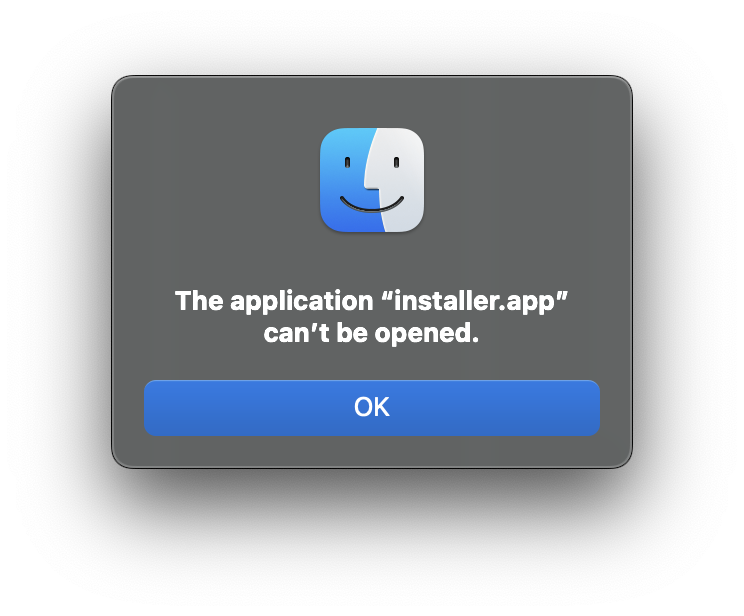 macOS Security Message
